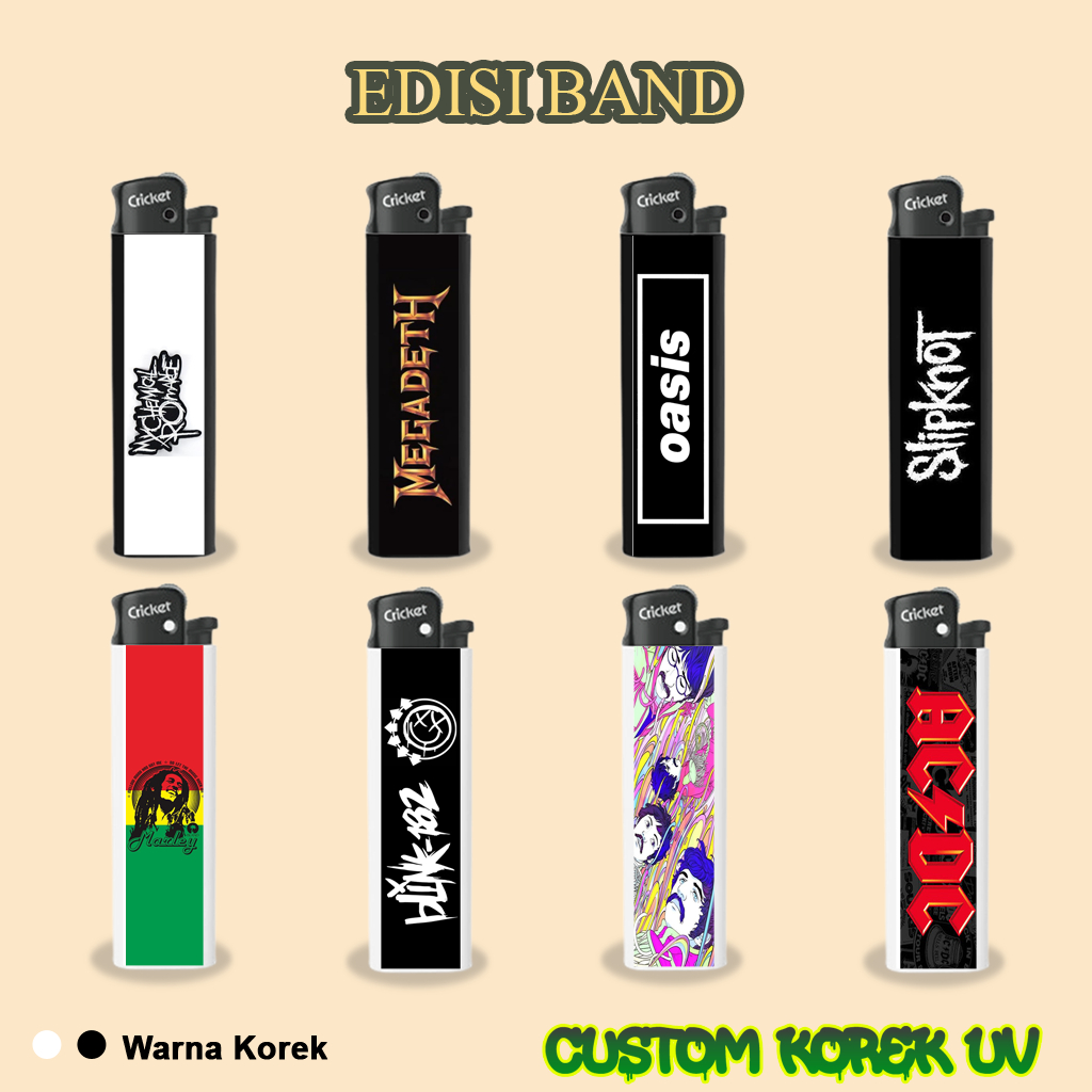 BAND Korek Print UV Korek Cricket Print Uv Korek Cricket Custom Sticker Waterproof