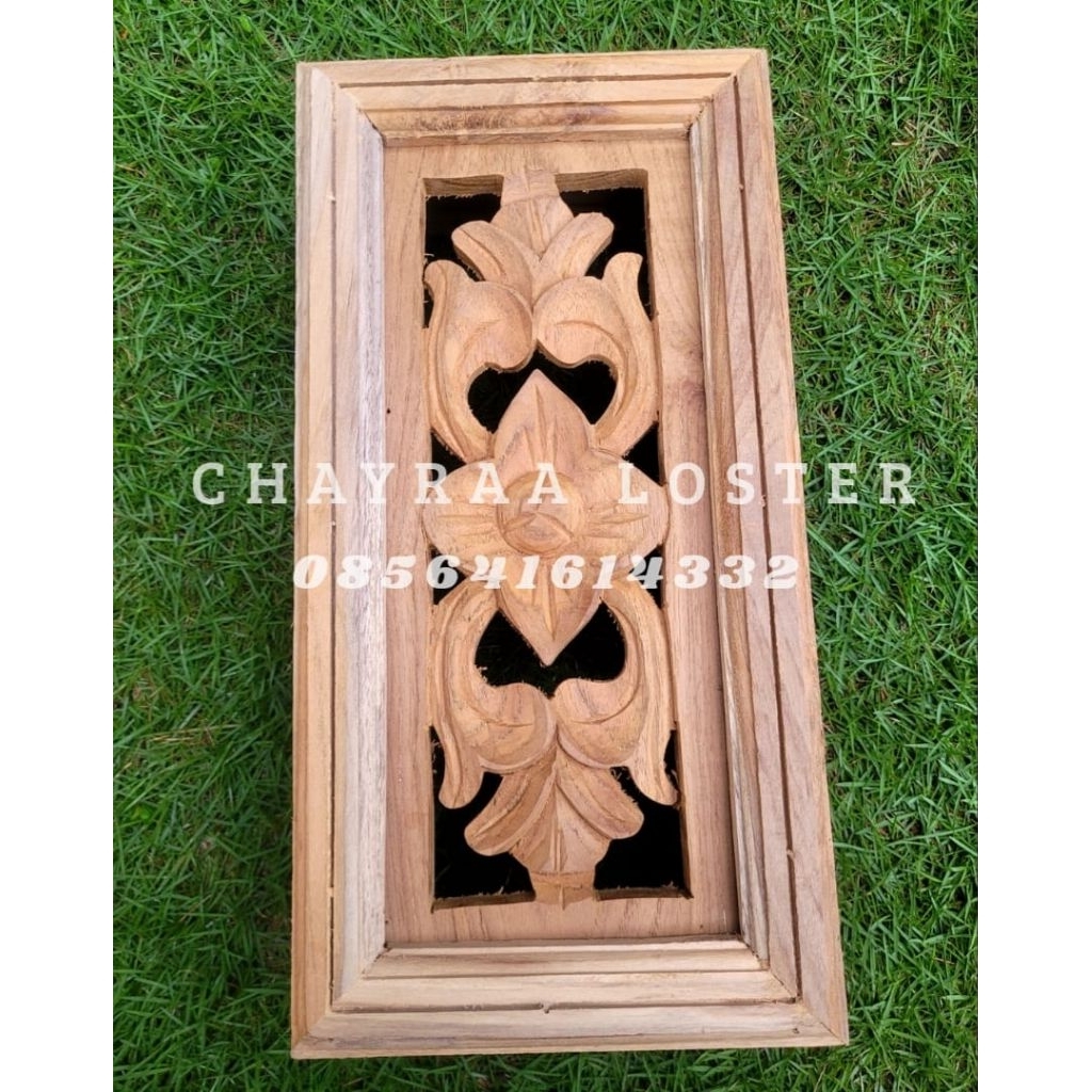 Loster Kayu Jati Motif Ukir, Loster Jepara