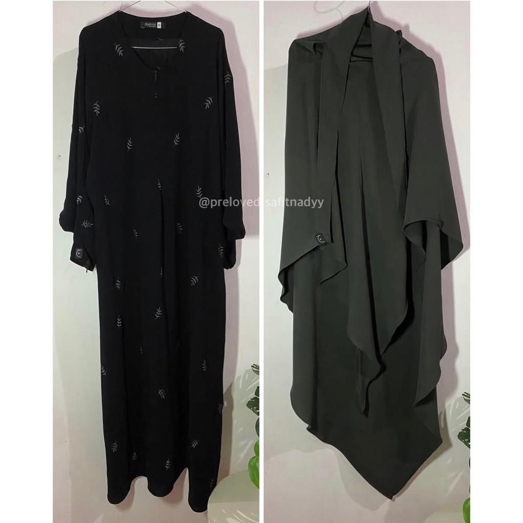 Preloved Set Sohifa Ash M fuse long kambaba dan Lanna Vintage Khaki M fuse Triangle