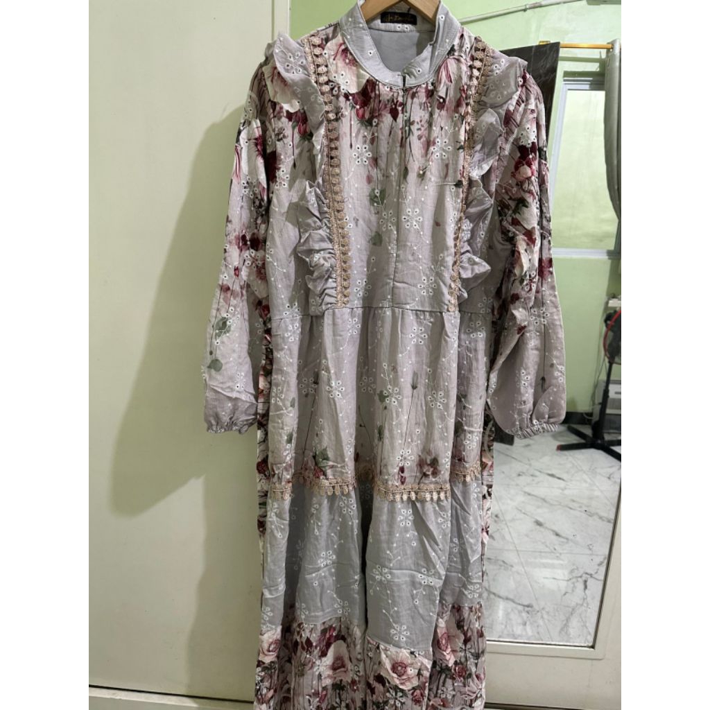 Gamis Katbol Katun Bolong Renda Ja Bershka