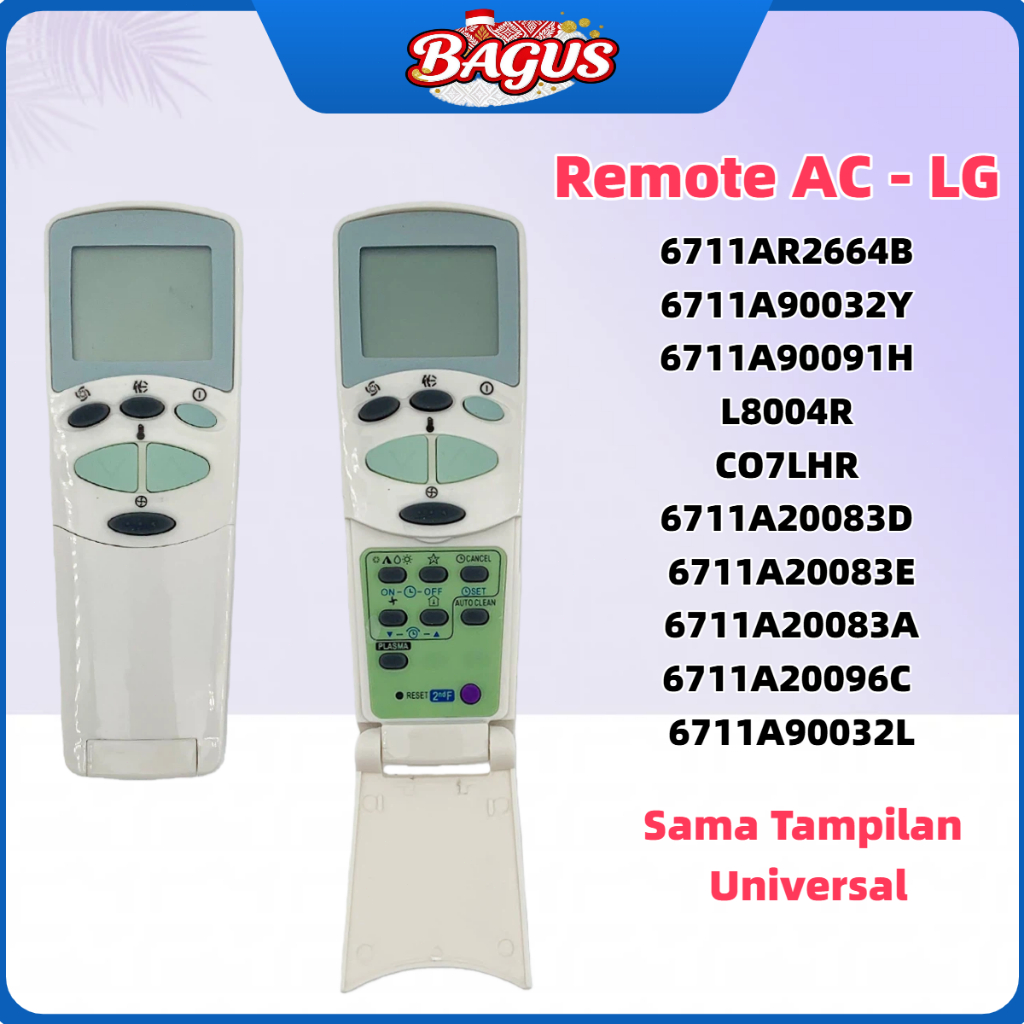 Remot AC LG Original Plasma Jet Cool Hercules 6711A20077U 6711A20070L 6711A20073J Flip -New Remote K