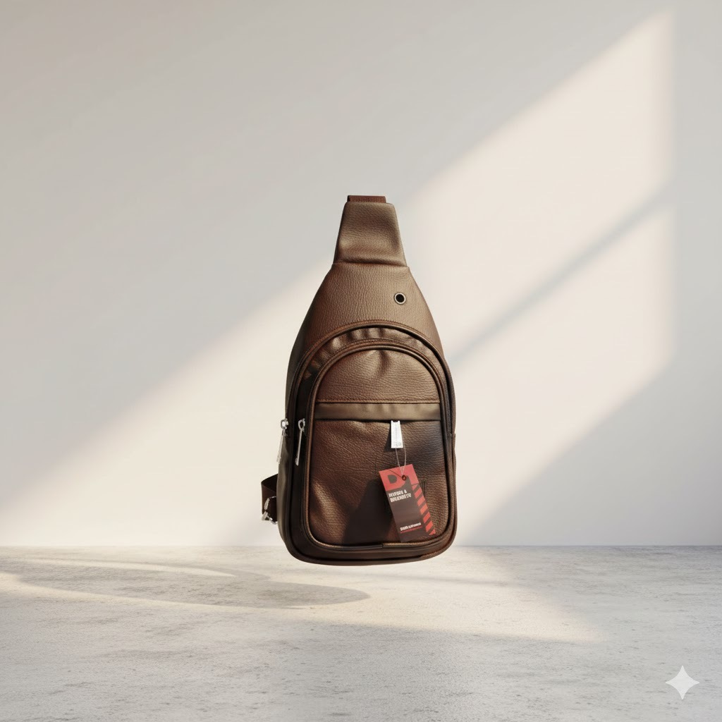 Tas Selempang Pria Tas Earphone Bahu Aesthetic Simple Tas SlingBag Bahan Kulit
