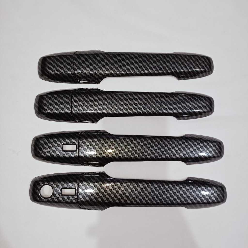 Cover Door Handle Pintu Mobil Toyota Agya 2023 Carbon Glossy