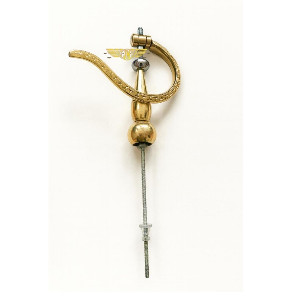 Gantungan Sangkar Burung cungkok + Pion Kerucut Gold