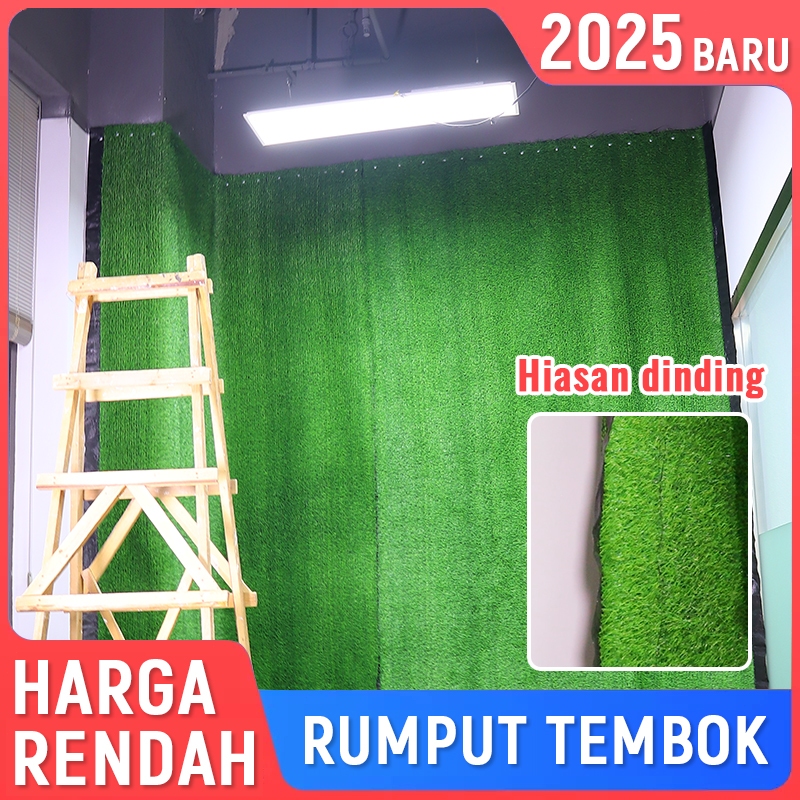 Dekorasi Dinding Tanaman Rumput Sintetis Plastik Palsu, Dekorasi Dinding Latar Belakang Penghijauan,