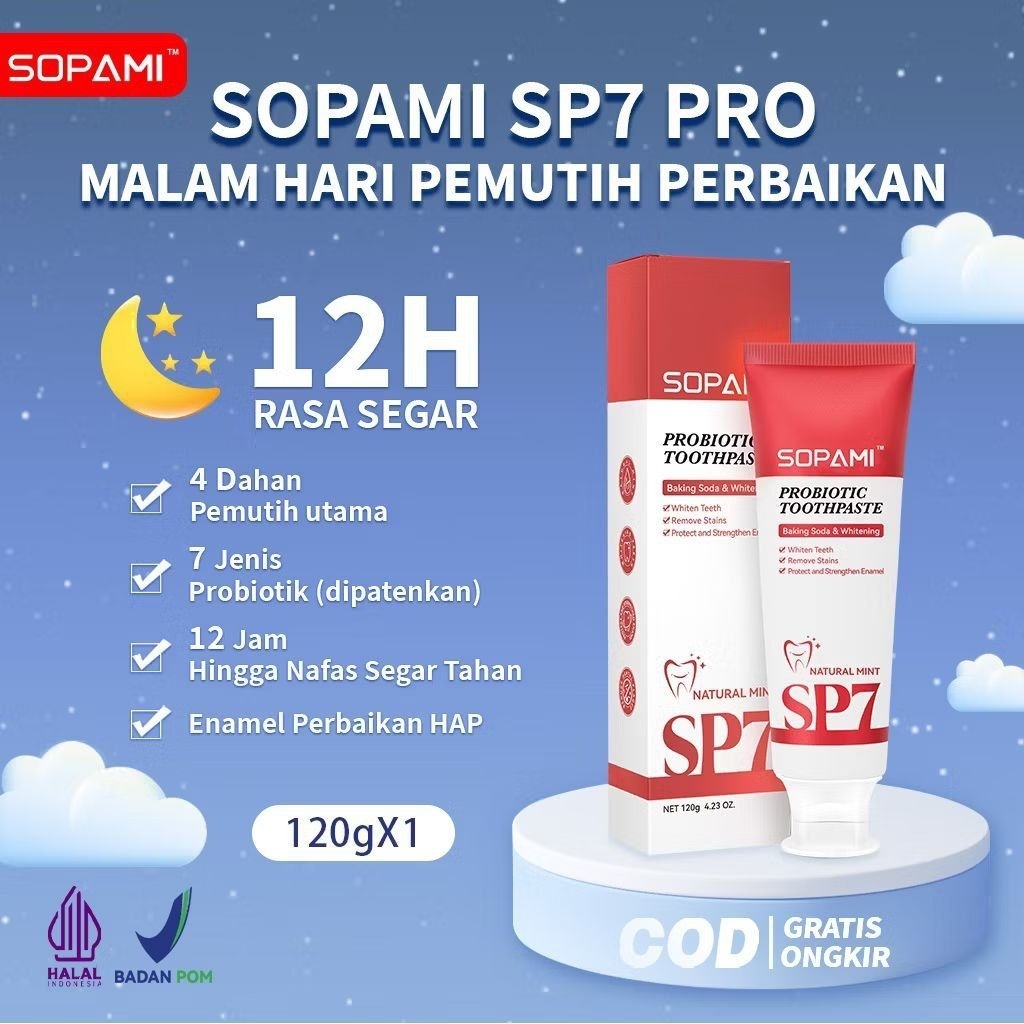 PASTA GIGI SOPAMI // PROBIOTIK WHITENING TOOTHPASTE // SP7