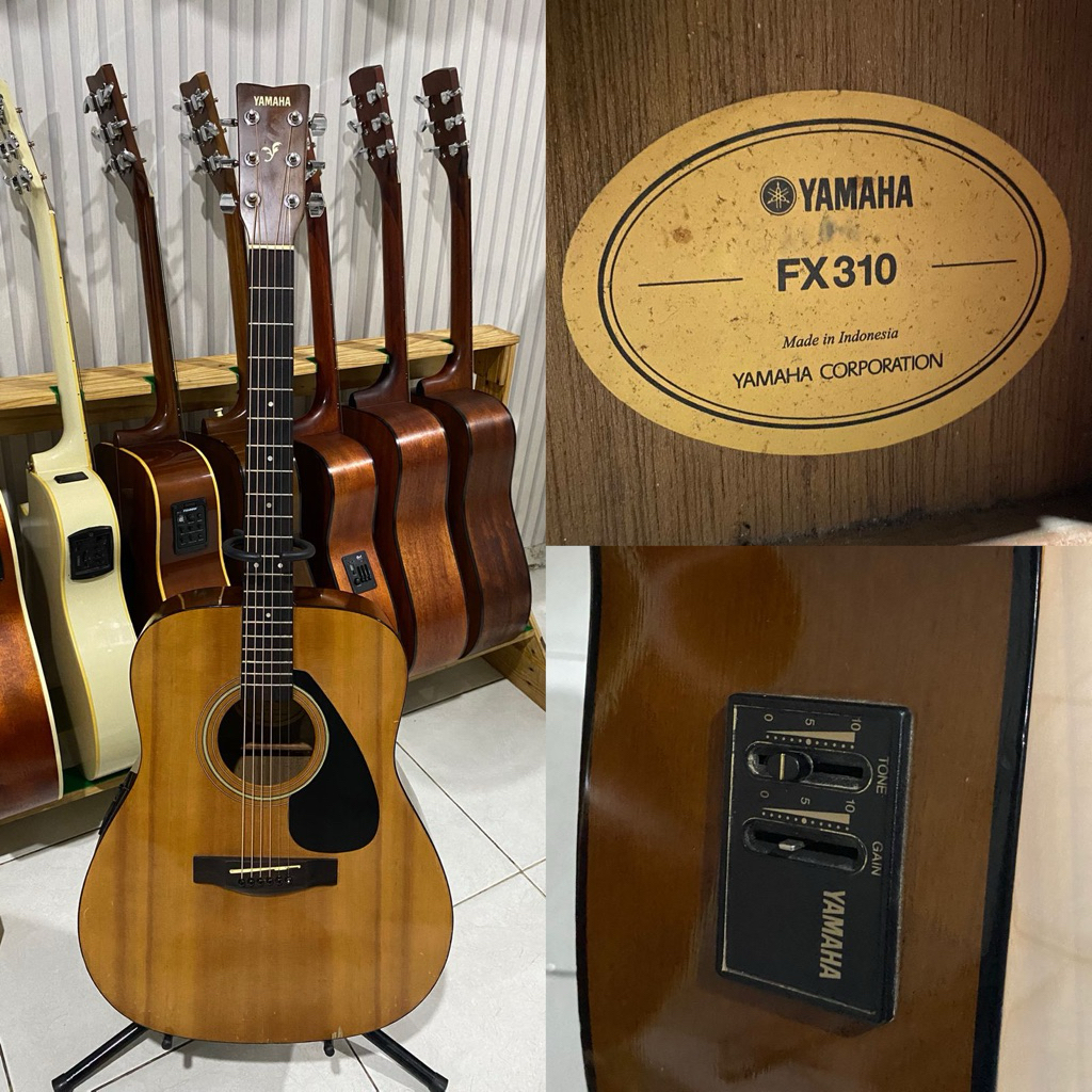 LANGKA Gitar Akustik Elektrik Yamaha FX310 Second Original (Acoustic Electric) - Harga Kolektor Mulu