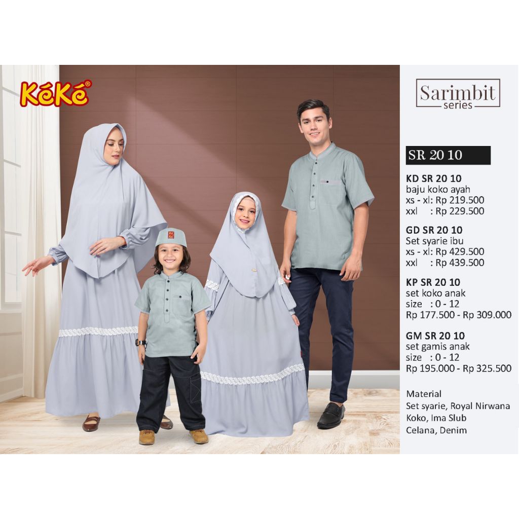GAMIS ANAK KEKE GM SR 2010 SILVER: SIZE 4