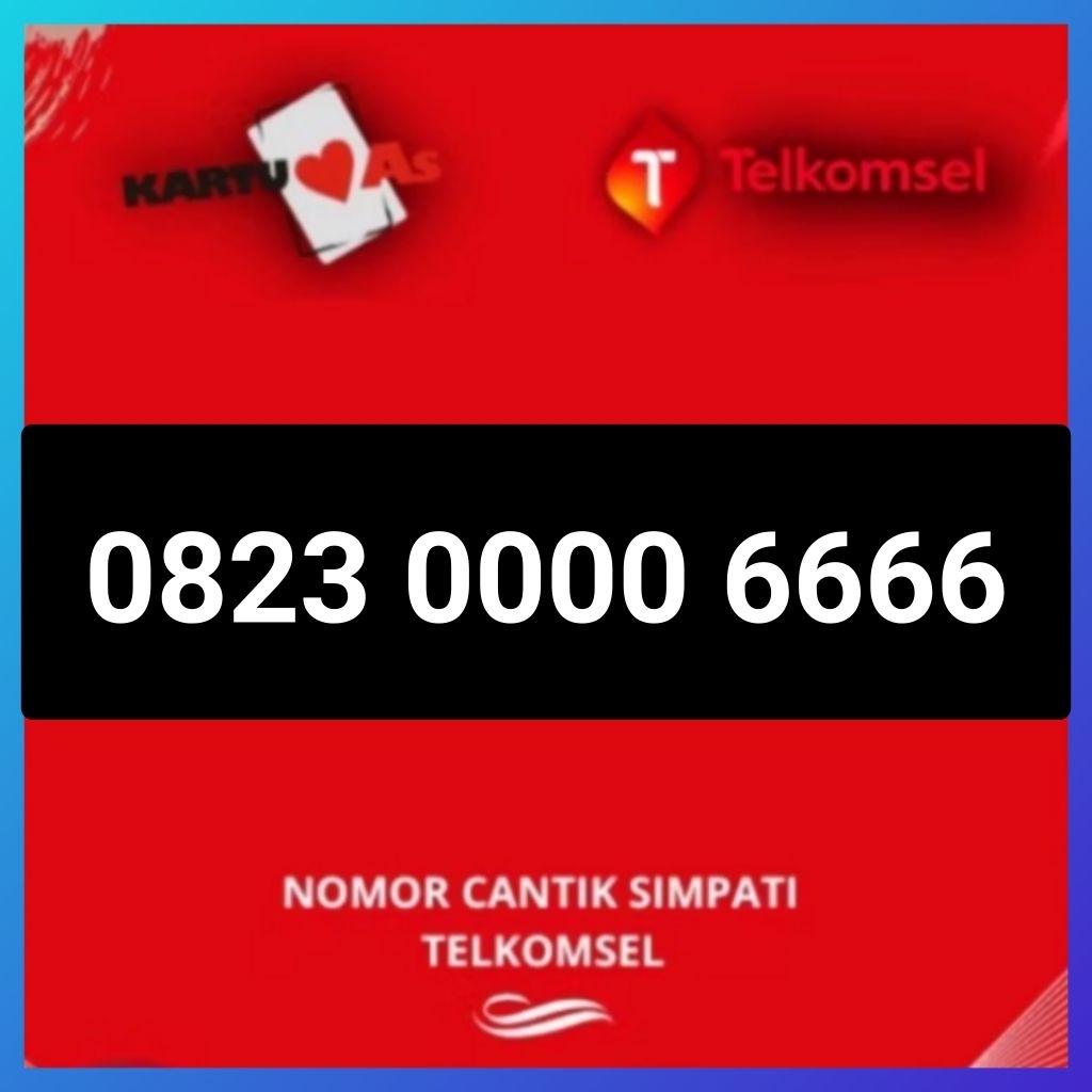 Nomor Cantik Telkomsel kartu as super double kwartet -0000-6666- nomer cantik Telkomsel as super -Ka