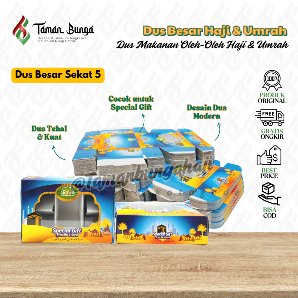 DUS OLEH-OLEH HAJI & UMROH SKAT 5 BESAR / DUS KOSONG SOUVENIR HAJI & UMROH