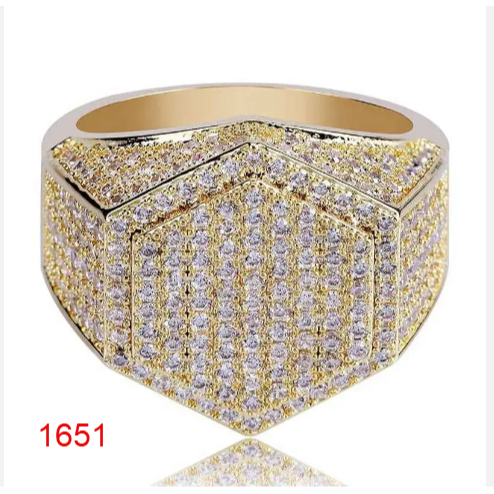 Cincin Pria Bertabur Berlian Batu King Saphire Royal Blue