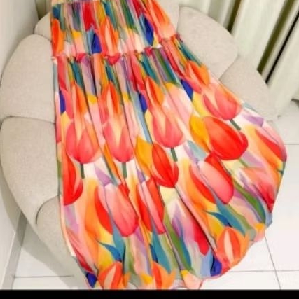 AYRAOLSHOP|SKIRT FLORAL BKK|BAWAHAN WANITA