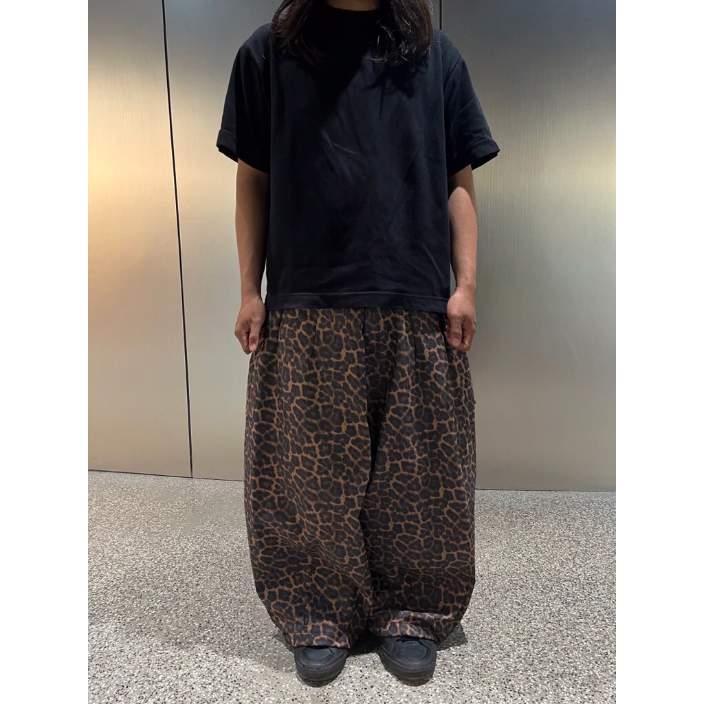 NOL PLACES -  TUKS LEOPARD JEANS BALLOON PANTS  UNISEX celana panjang pria wanita laki laki perempua
