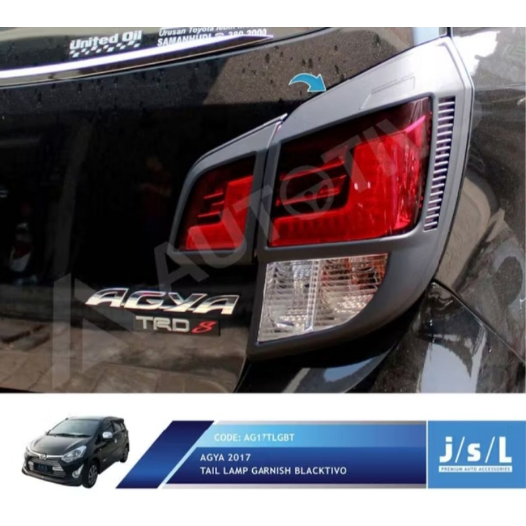 Paket Garnish depan& belakang Agya 2017-2021