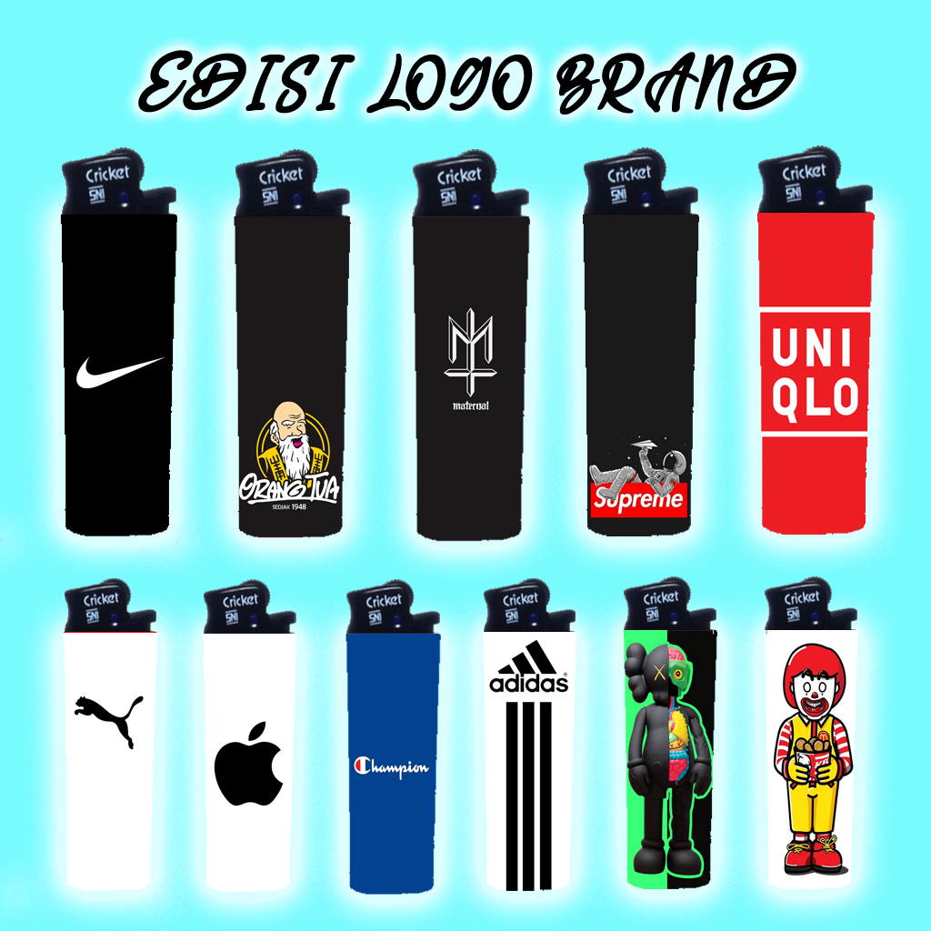 Brand Korek Api Cricket Custom Pattern Korek Unik Tahan Lama Korek Cricket