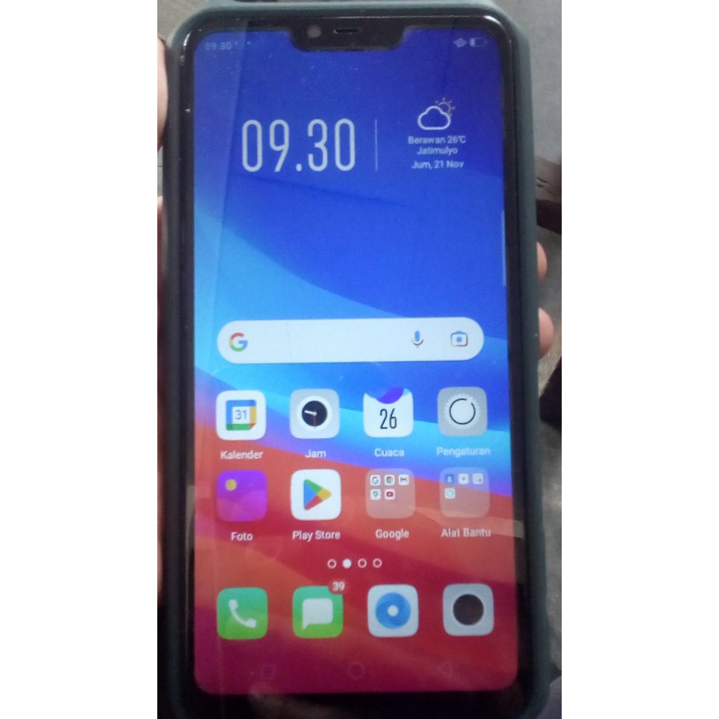 hp oppo a3s ram 6 android smartphone second