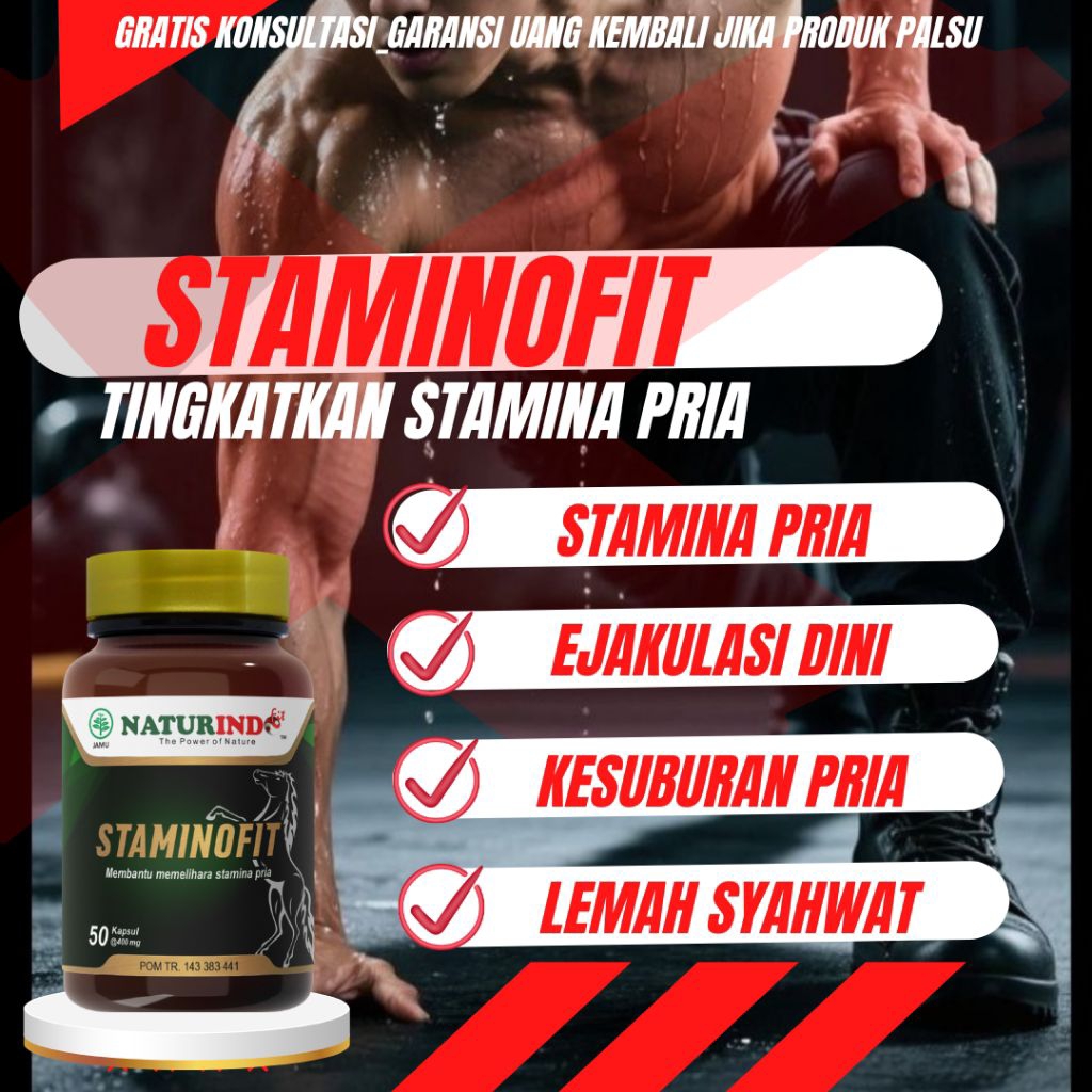 HERBAL STAMINOFIT NATURINDO ORIGINAL STAMINA PRIA