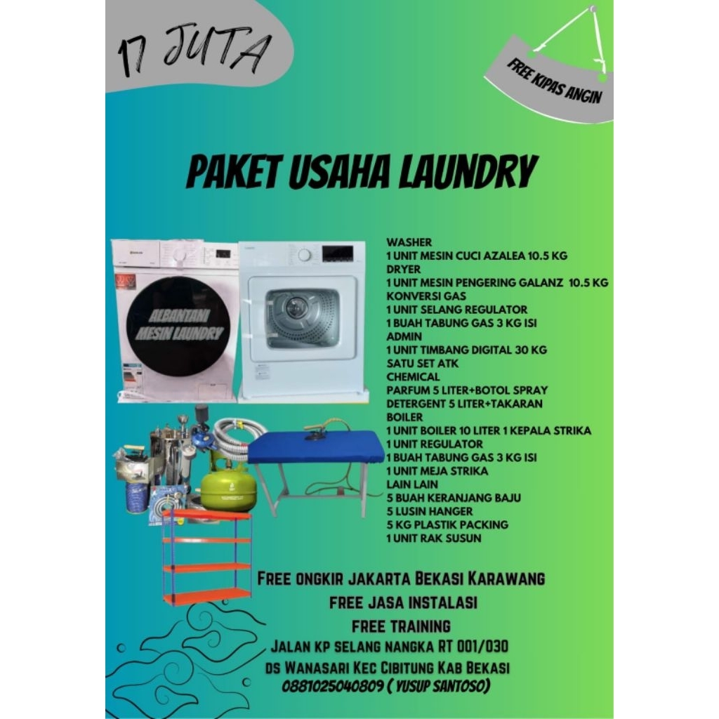 Paket usaha laundry pemula
