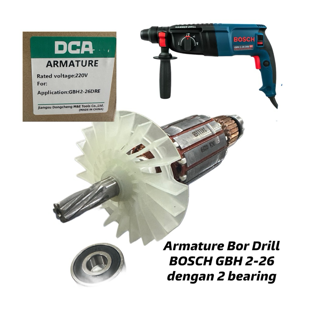 DCA Armature bor drill BOSCH GBH 2-26 dre Angker bor 3 mode bosch