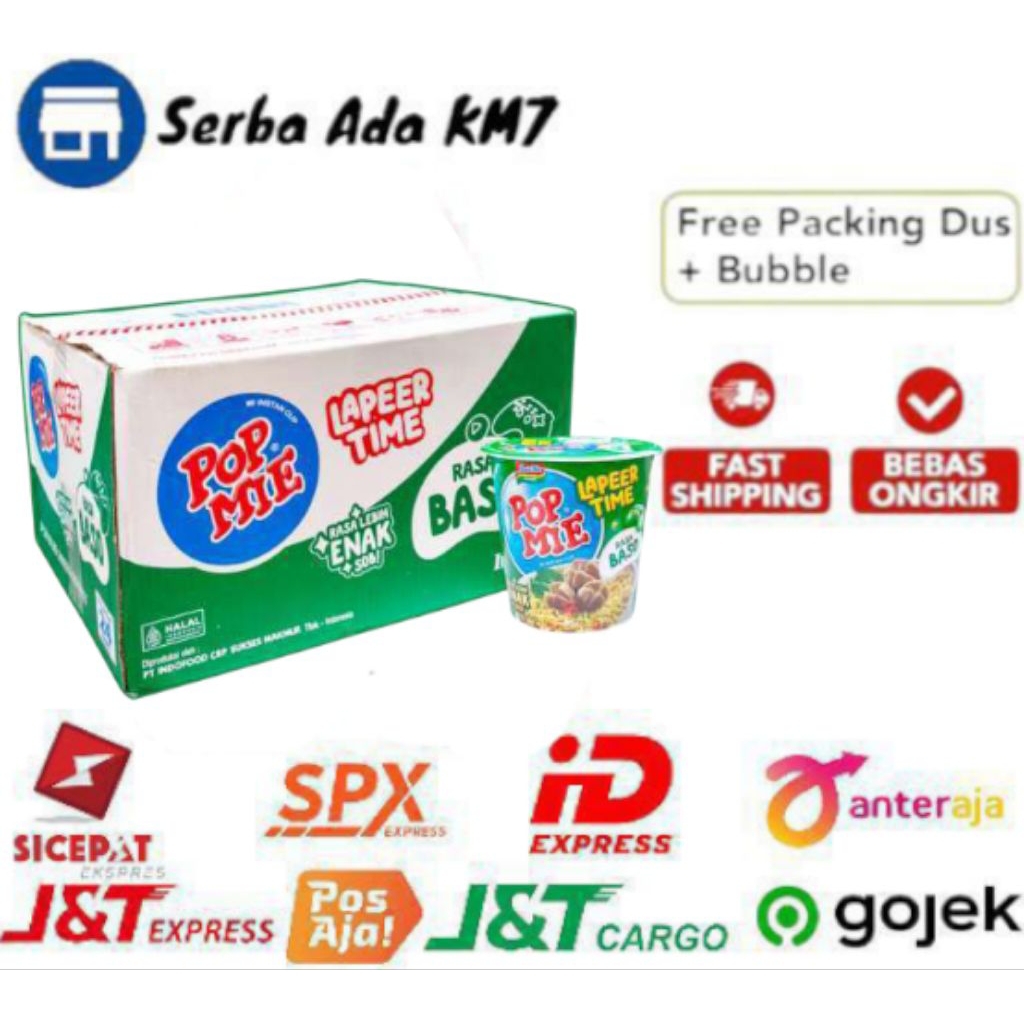 INDOMIE POP MIE RASA BASO 1 DUS ISI (24 PCS )