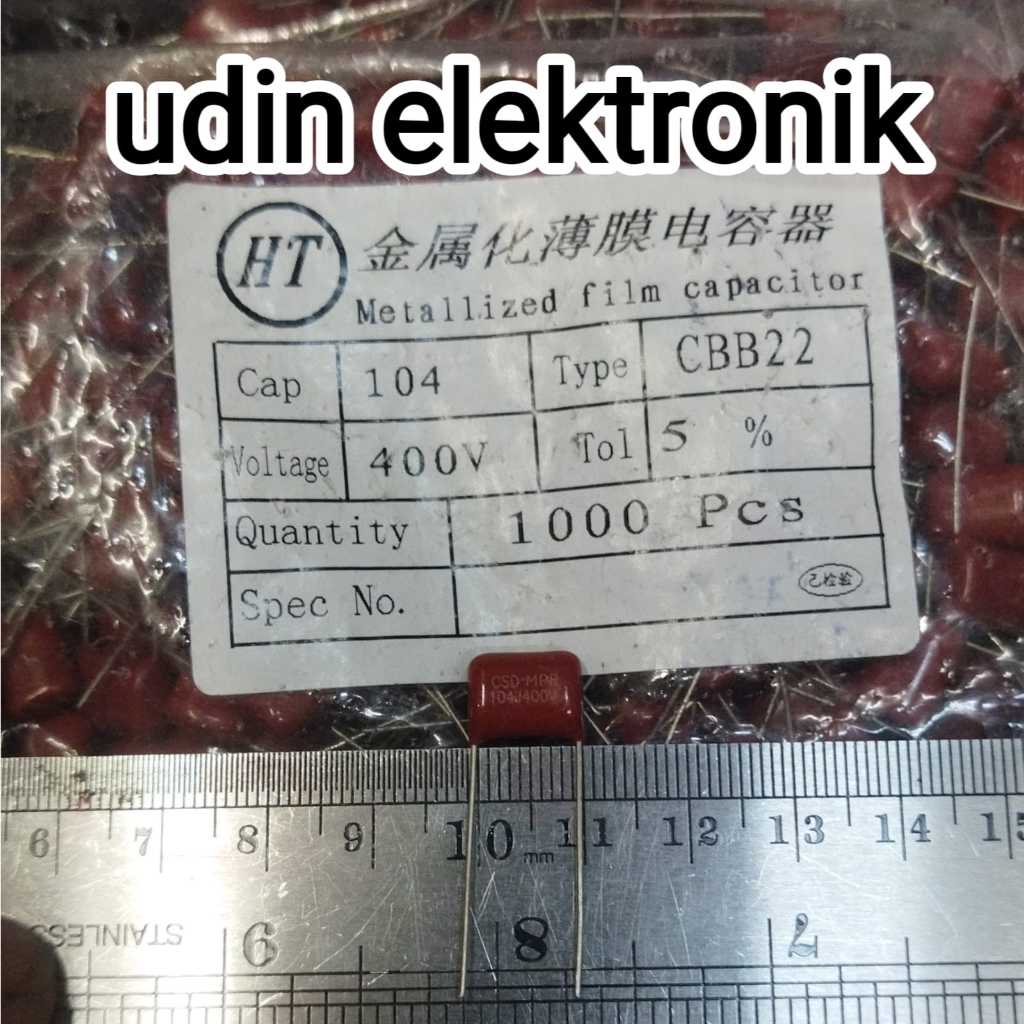MILAR 104J 400V MYLAR 104 400V 100NF