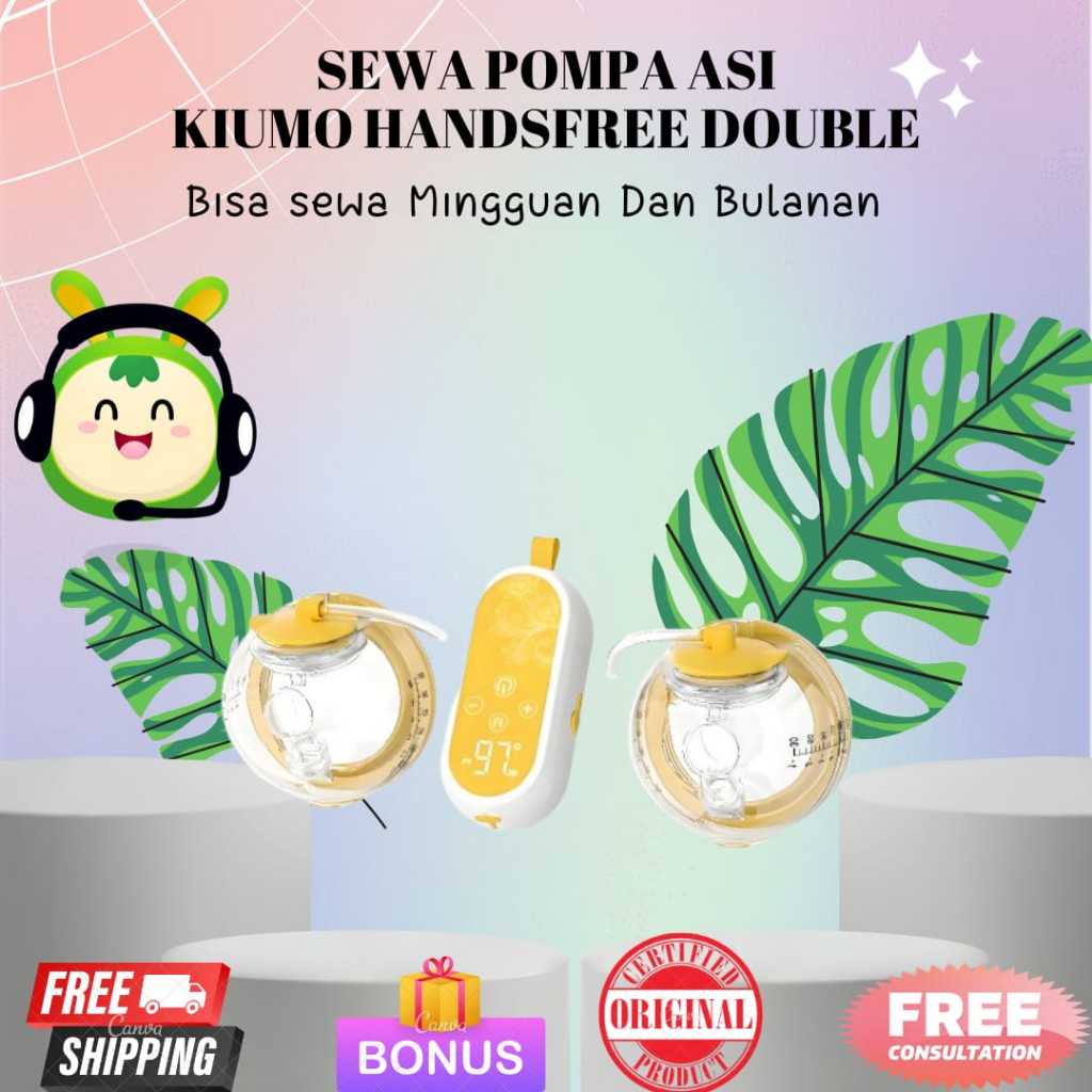 Sewa Pompa Asi Kiumo Handsfree Kuning Double