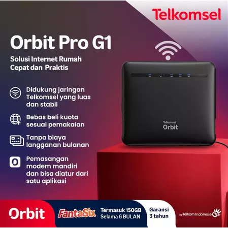 Telkomsel Orbit Pro G1 Modem Wifi 4G High Speed
