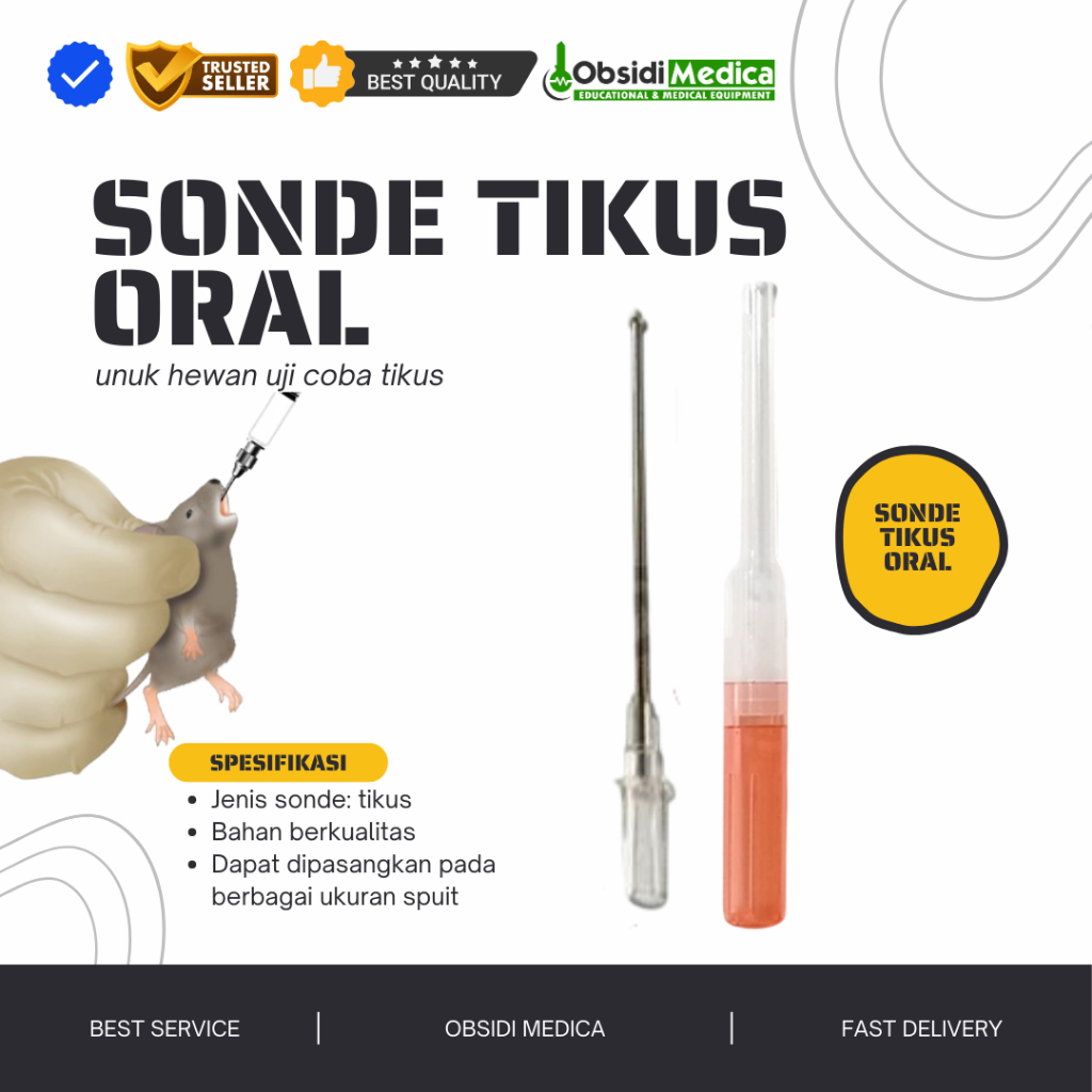 Sonde Tikus Oral Gavage Wistar Praktikum Farmakologi