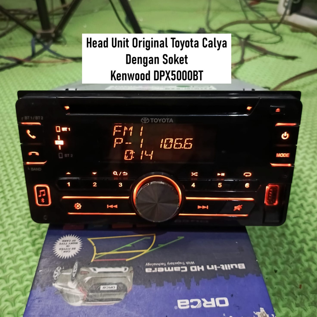 Head Unit Original Toyota Calya | Kenwood DPX5000BT | Dengan Soket | Kondisi Bekas Normal