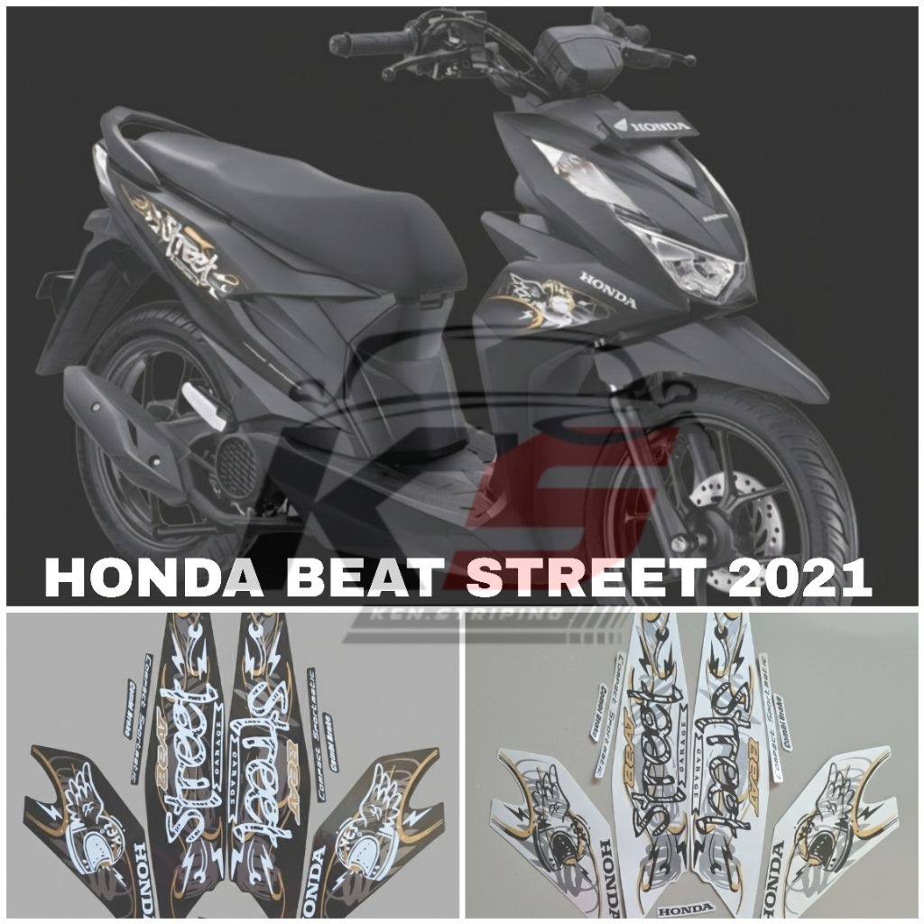 STICKER STRIPING MOTOR HONDA BEAT STREET 2021