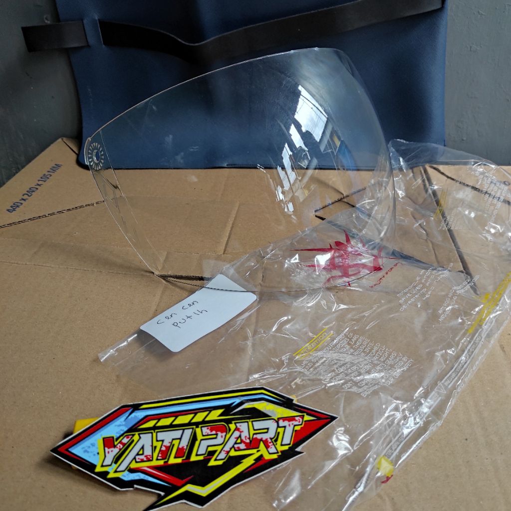 Kaca helm Cen Cen standart caberg / j force / j king / shel G 74 Maxim putih