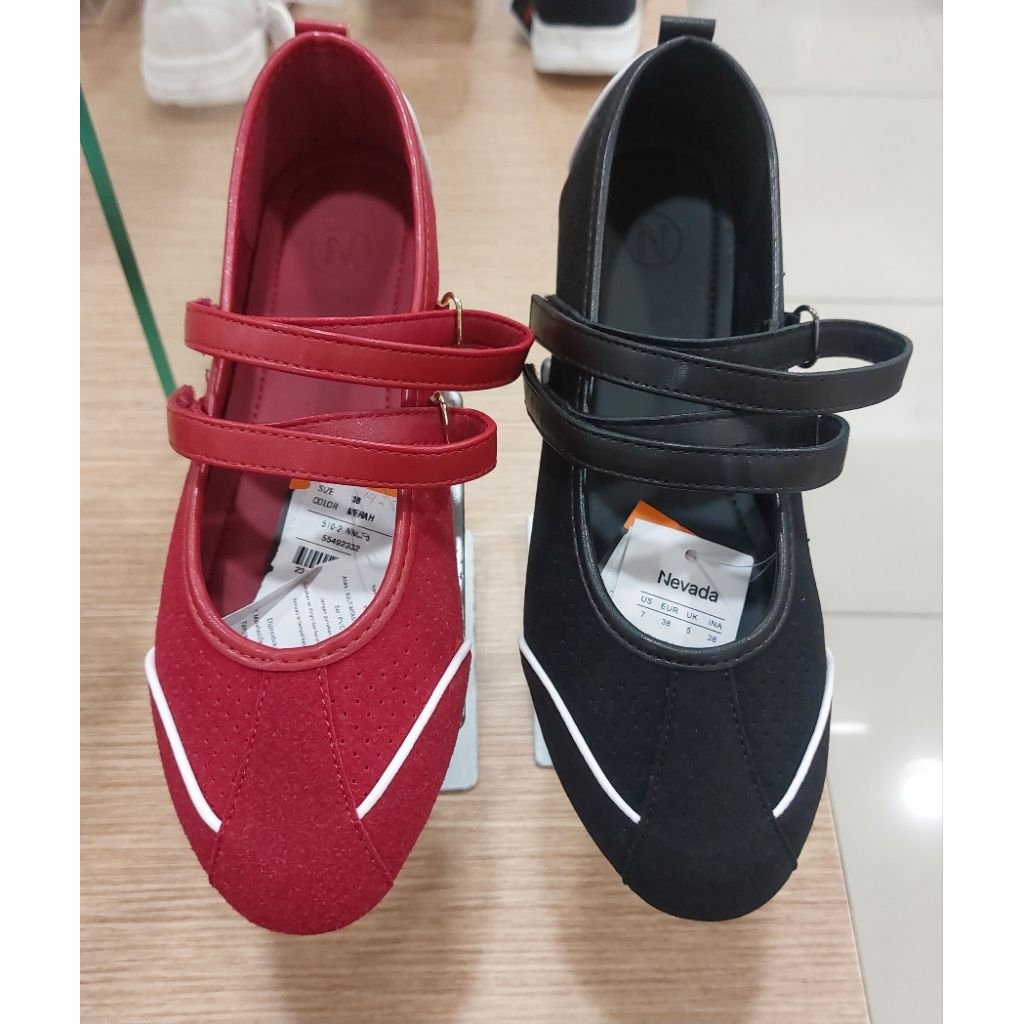 Sepatu wanita flat shoes ballerina merk NEVADA