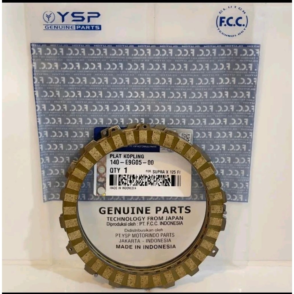 PLAT KOPLING KAMPAS KOPLING SET HONDA SUPRA X 125 FI FCC YSP
