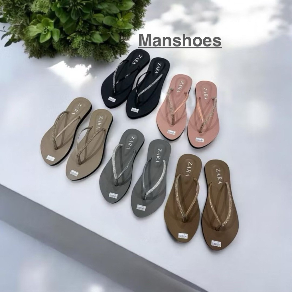 Sandal tali jepit wanita variasi terbaru mutiara ZR