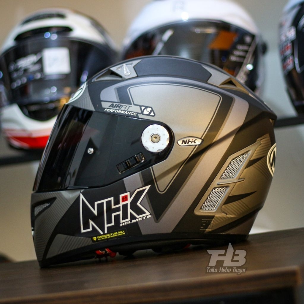 NHK HELM TERMINATOR RACE BLACK GREY DOF | NHK GP PRO DOUBLE D RING