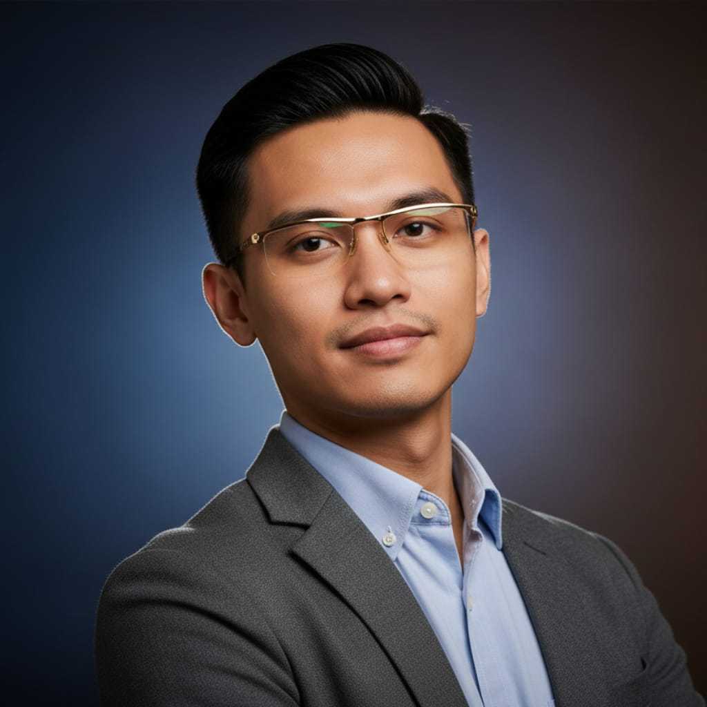 Kacamata Baca Progresif BLUECROMIC Pria Half Frame Premium Titanium Kotak Kaca Mata Plus Blueray