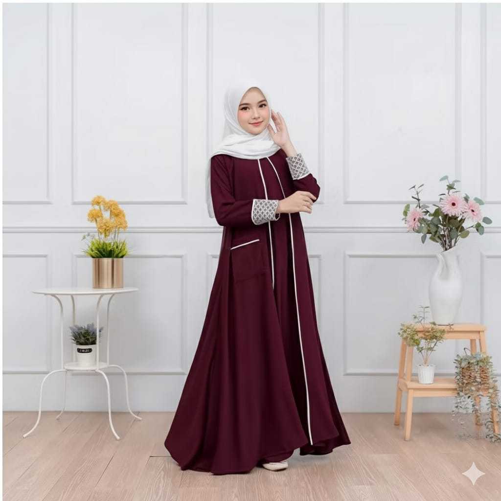 Abaya Anak Baju Gamis Anak Perempuan Umur 5 Sampai 13 tahun Anak Tanggung Terbaru