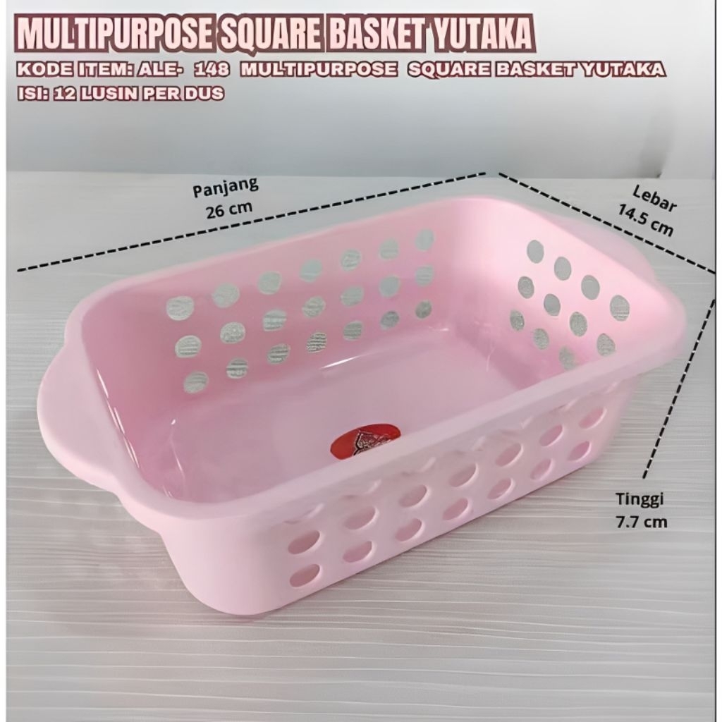 KITCHENWARE Keranjang Plastik Serbaguna Tempat Wadah Surat Obat Storage Alexish