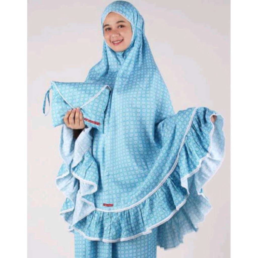 sale 40% / M190112 / mukenah size M / mukenah anak dannis / mukenah katun / mukenah lebaran