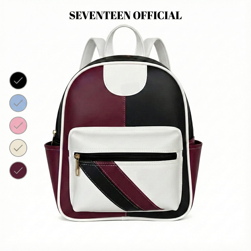 Tas Ransel Eliana Kombinasi / Tas Gendong Kulit Sintetis Wanita Multifungsi