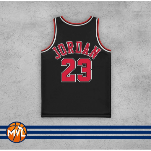 BEST DEALS [TERLARIS] JERSEY BASKET NBA MICHAEL JORDAN #23 CHICAGO BULLS HITAM - PUTIH - MERAH