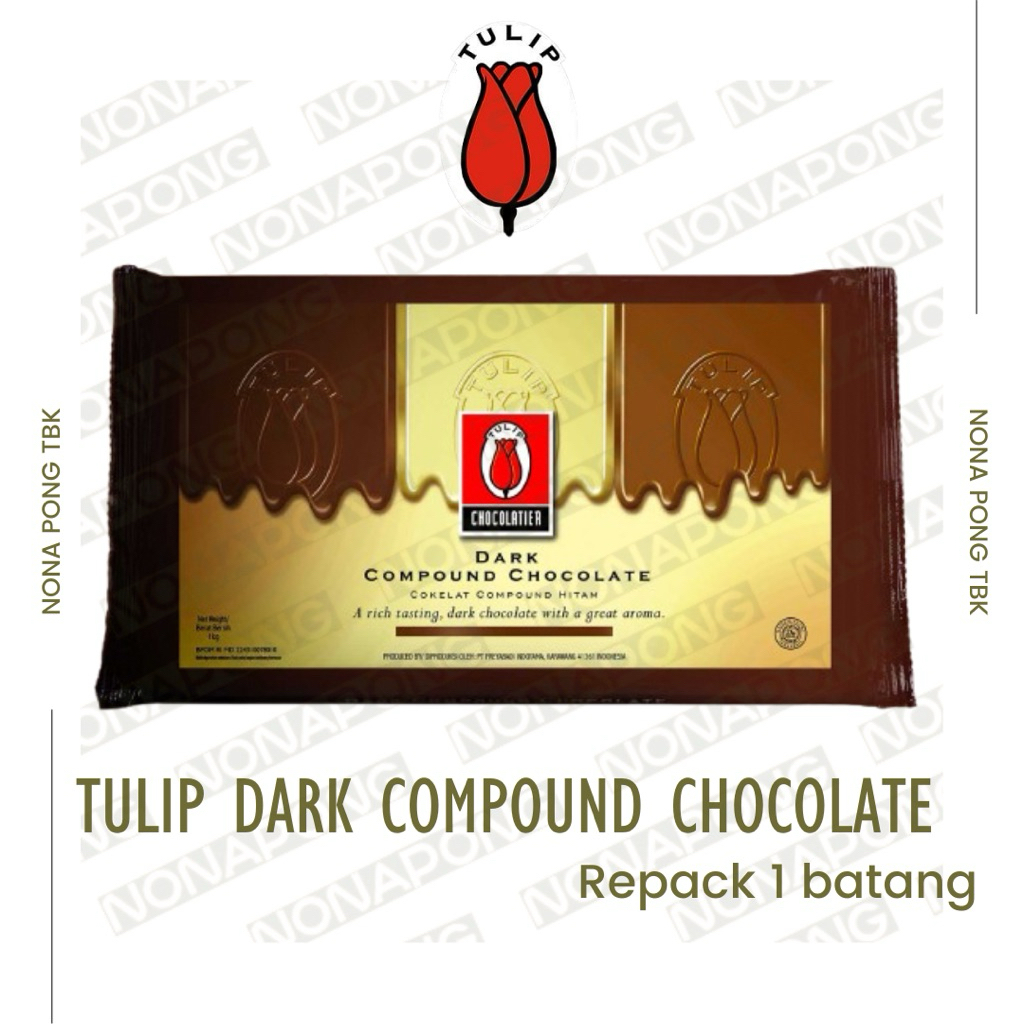 Coklat Compound | Dark Coklat Compound | Dark Chocolate Compound | Coklat Tulip | Tulip Dark Chocola