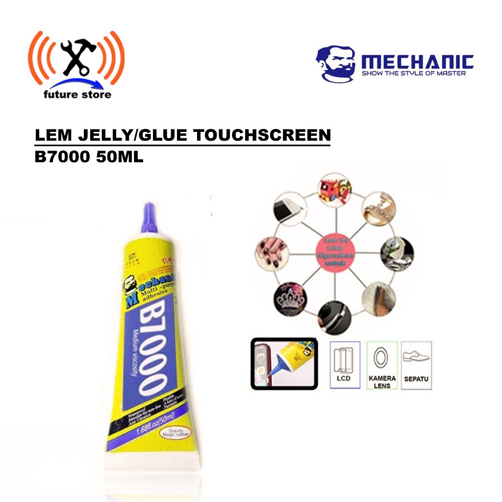 LEM JELLY/GLUE TOUCHSCREEN / LCD MECHANIC B7000 50ML ORIGINAL