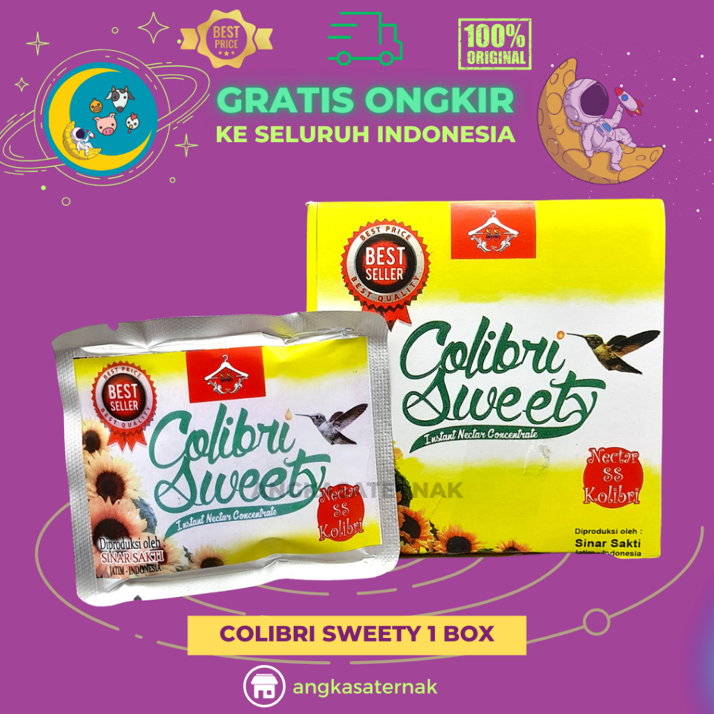 COLIBRI SWEETY 1 BOX - Colibri Sweat Colibri Sweet Nektar Untuk Burung