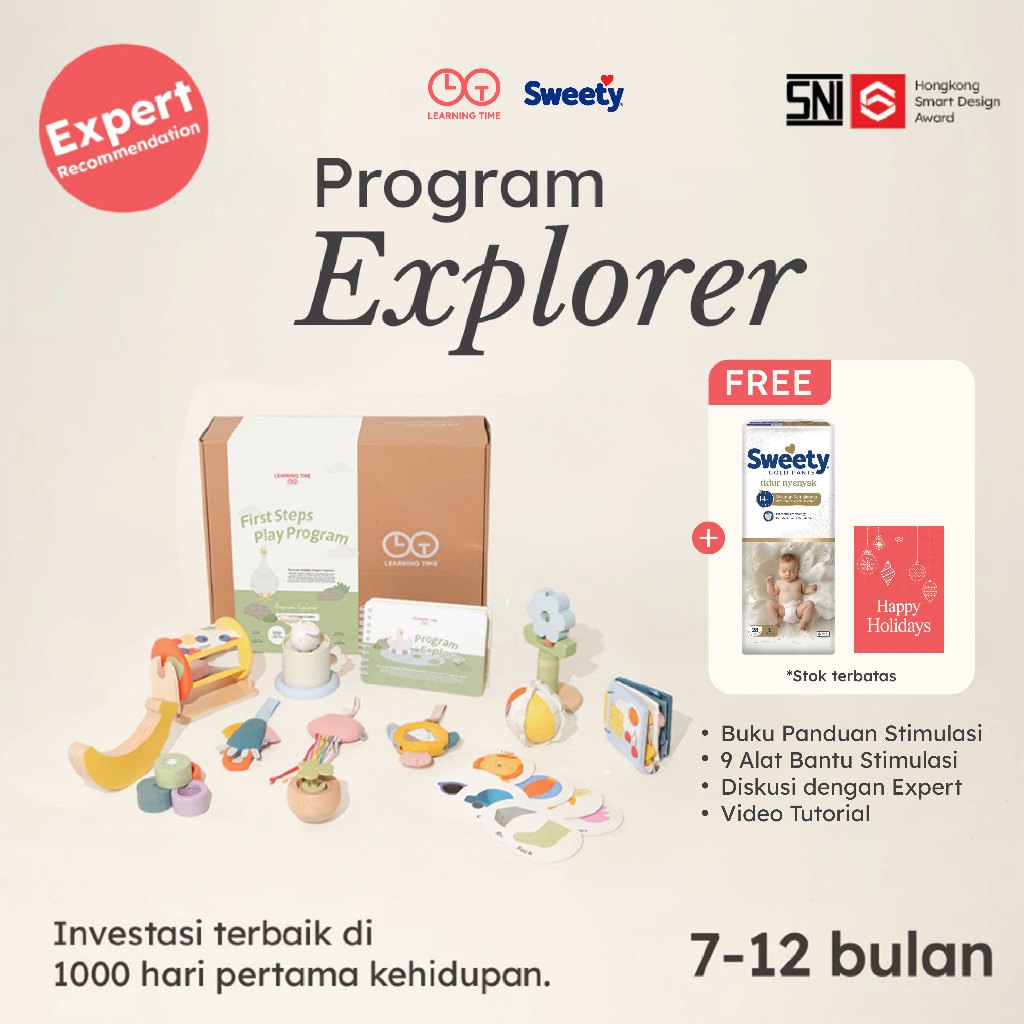 Learning Time- Program Explorer- Mainan stimulasi 7 sd 12 bulan/ Paket stimulasi 7 sd 12 bulan/ Main