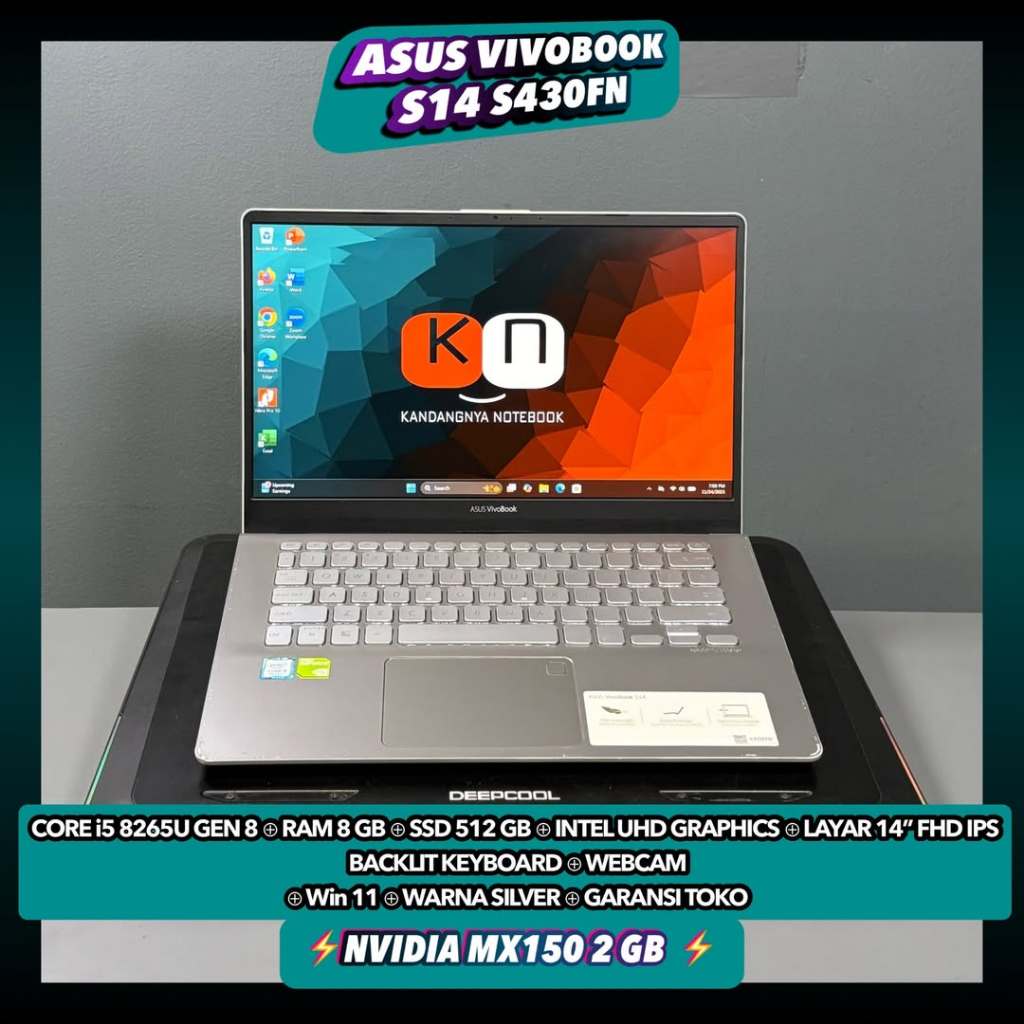 Asus Vivobook S14 S430FN i5 8265U NVIDIA MX150 2GB