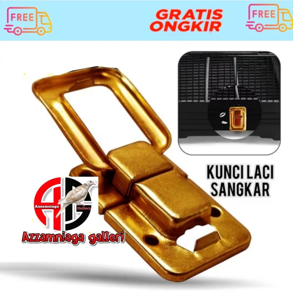 KLEM KOPER WARNA KUNCI PENGAIT SANGKAR KOTAK KLEM TEBOK