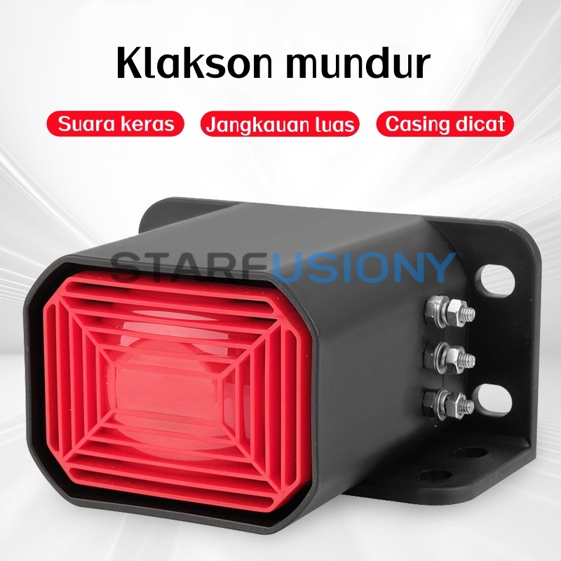alarm mundur truk 24 volt 48 volt Mobil Truk Suara Nyaring IP67 || Klakson Alarm Mundur 120dB Tahan 