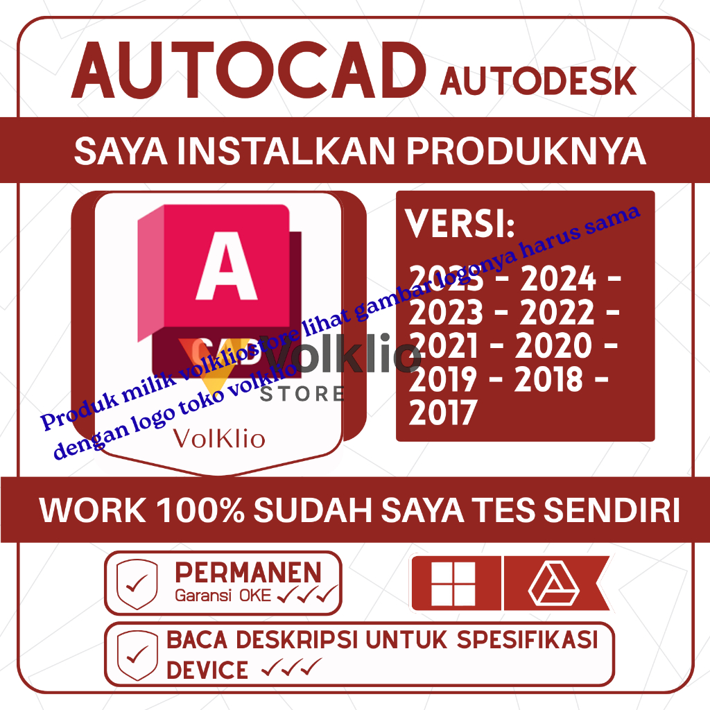 Autodesk Autocad Solusi Prosedur Denah  + Windows - Link Drive (Bonus IDM Original Lifetime)