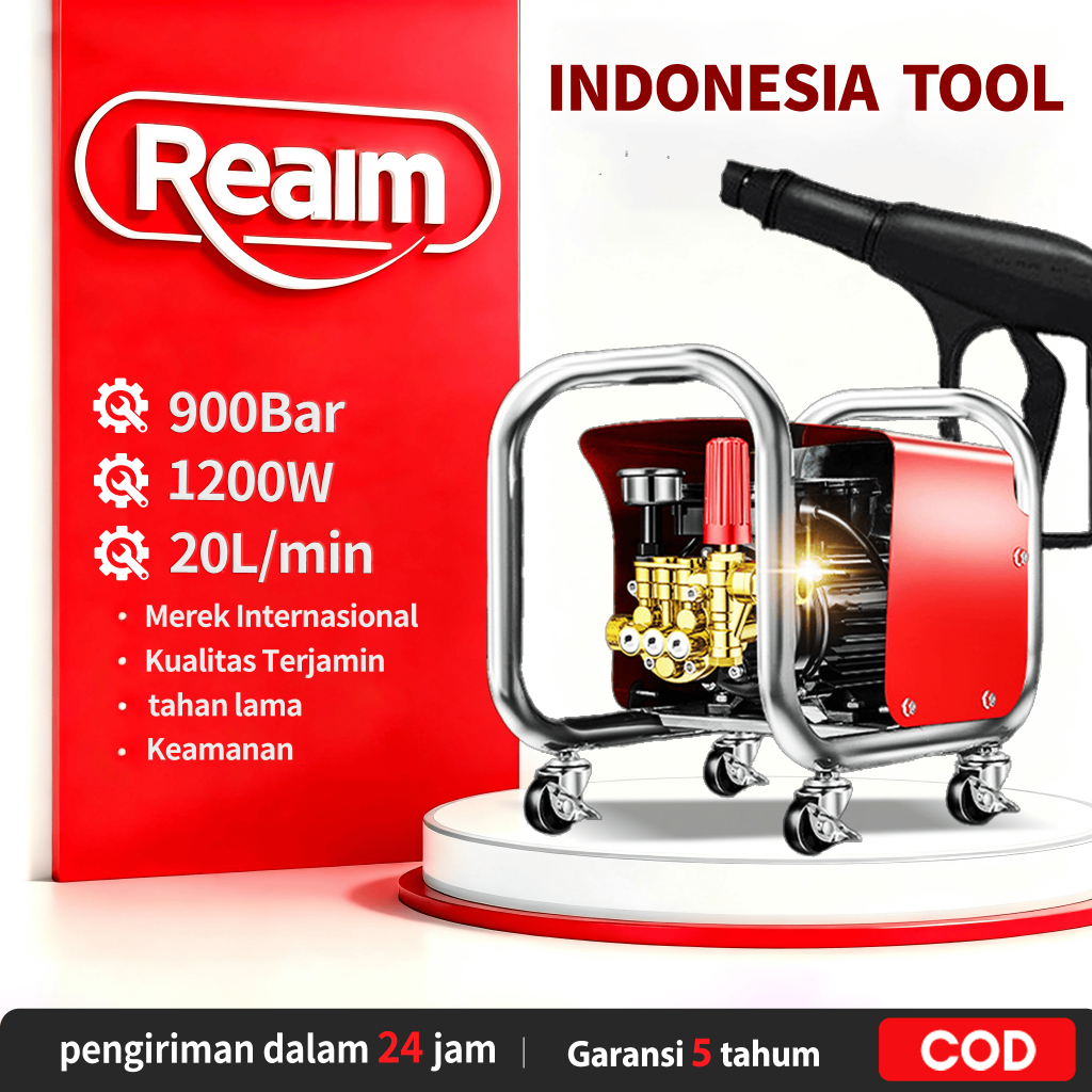Reaim Jet Cleaner 500Bar Semprotan Cuci Motor Mesin Cuci Mobil Semprotan Kencang Alat Cuci Motor Mes